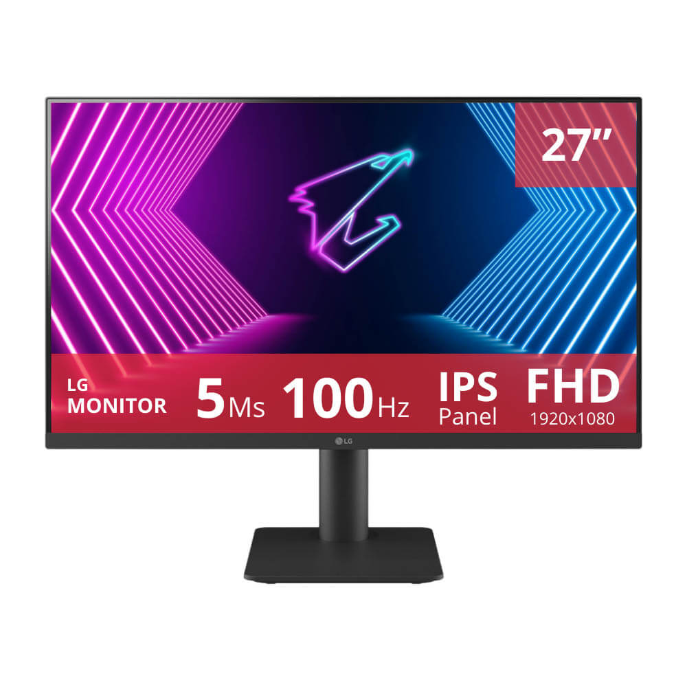 Monitor Lg 27" 27MS500-B 100hz 5ms FHD IPS HDMI, HeadphonesOut X1