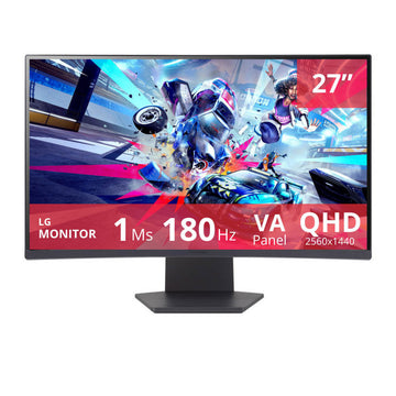 Monitor Curvo LG 27" 27GS60QC-B 180hz 1ms QHD VA HDMI, DP UltraGear