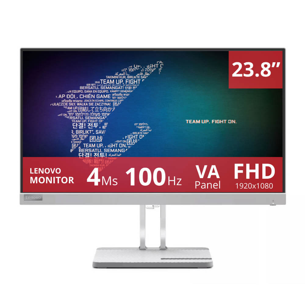Monitor Lenovo 23.8" L24e-40 100hz 4ms WLED VA HDMI, VGA Anti-glare