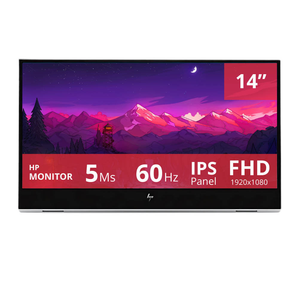 Monitor Portatil Hp 14" E14 G4 60hz 5ms full Hd IPS USB Color Plata