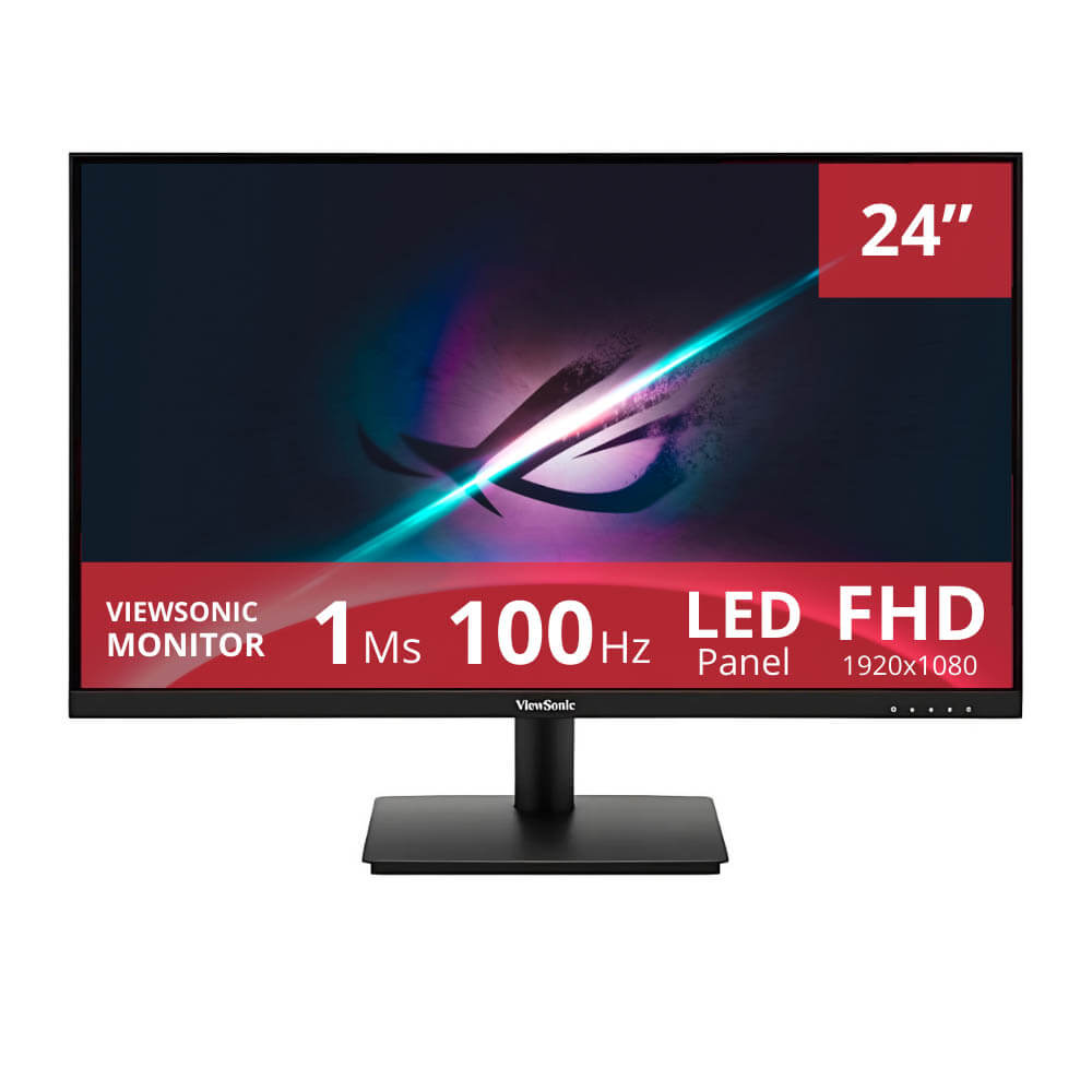 Monitor Viewsonic 24" VA240-H 100hz 1ms full Hd LED HDMI, VGA