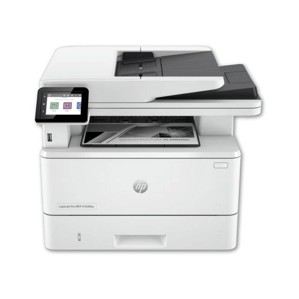 Impresora Hp Mfp 4103Fdw Imprime, Escanea, Copia, Fax Monocromática