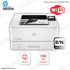 Impresora Hp Laserjet Pro 4003Dw Imprime, USB 2.0, Wi-Fi Direct