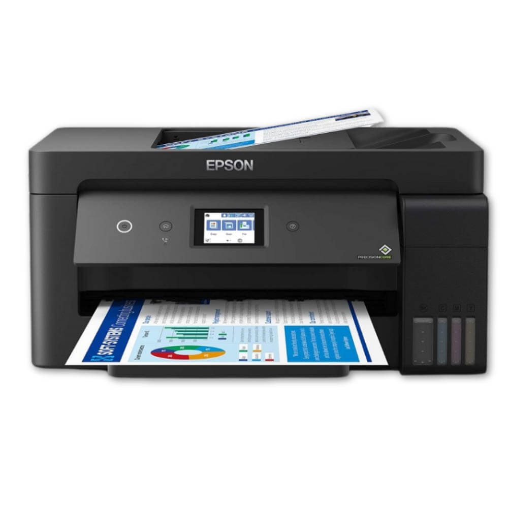 Impresora Epson Ecotank L14150 Imprime, Copia, Escanea, Fax, ADF, A3, WIFI, USB