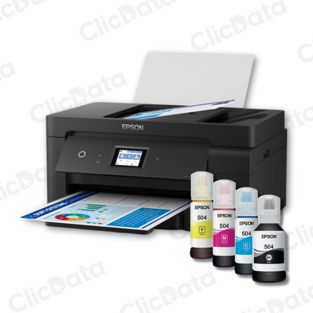 Impresora Epson Ecotank L14150 Imprime, Copia, Escanea, Fax, ADF, A3, WIFI, USB
