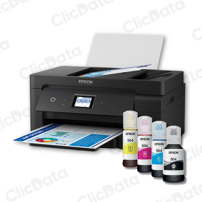 Impresora Epson Ecotank L14150 Imprime, Copia, Escanea, Fax, ADF, A3, WIFI, USB