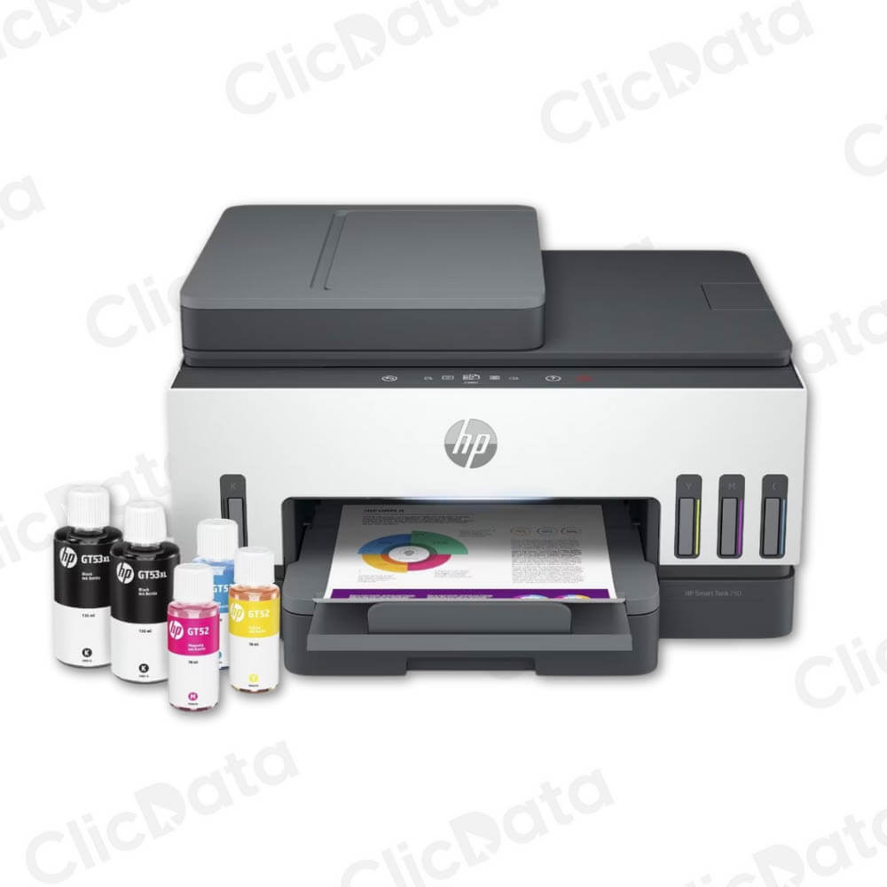 Impresora Hp Smart Tank 790 Impresión, Escaneo, Copia, Fax, ADF, Wifi