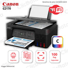 Impresora Canon Pixma G2170 Imprime, Copia, Escanea, Copia Color