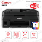 Impresora Canon Pixma G4110 Imprime, Escanea, Copia, Fax, ADF, Wifi, usb