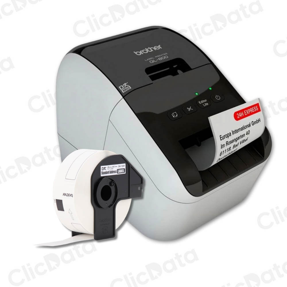 Impresora Brother Etiquetera QL-800 Cortador Automático