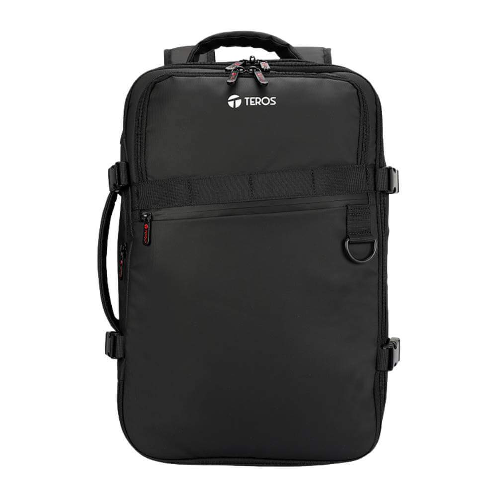 Mochila Teros TE-9025BK, Negro Nylon Almacen. Multipropósito