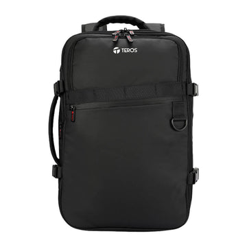 Mochila Teros TE-9025BK, Negro Nylon Almacen. Multipropósito