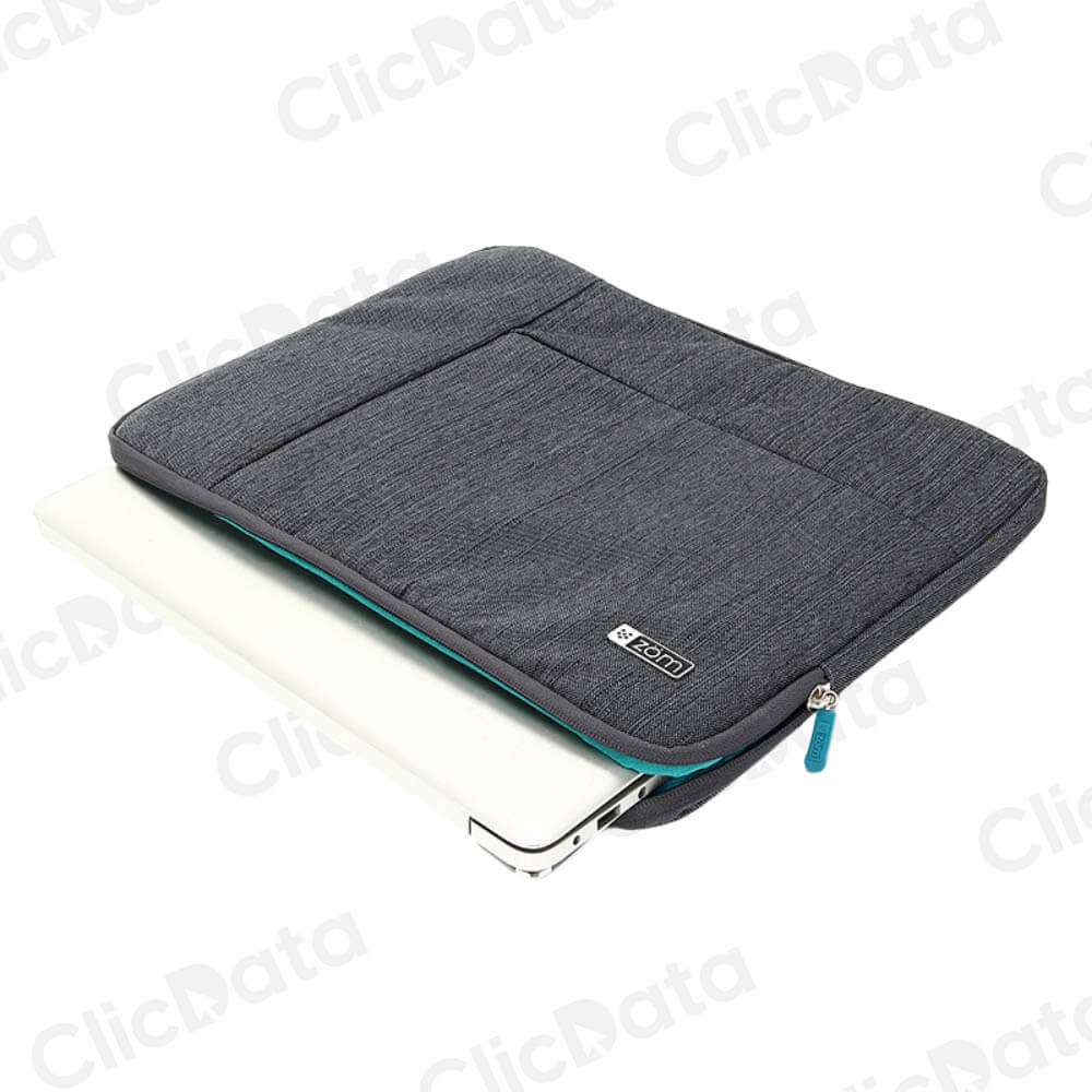 Funda Para Notebook Zom Zf15310j Gris Poliéster Laptos y tablets