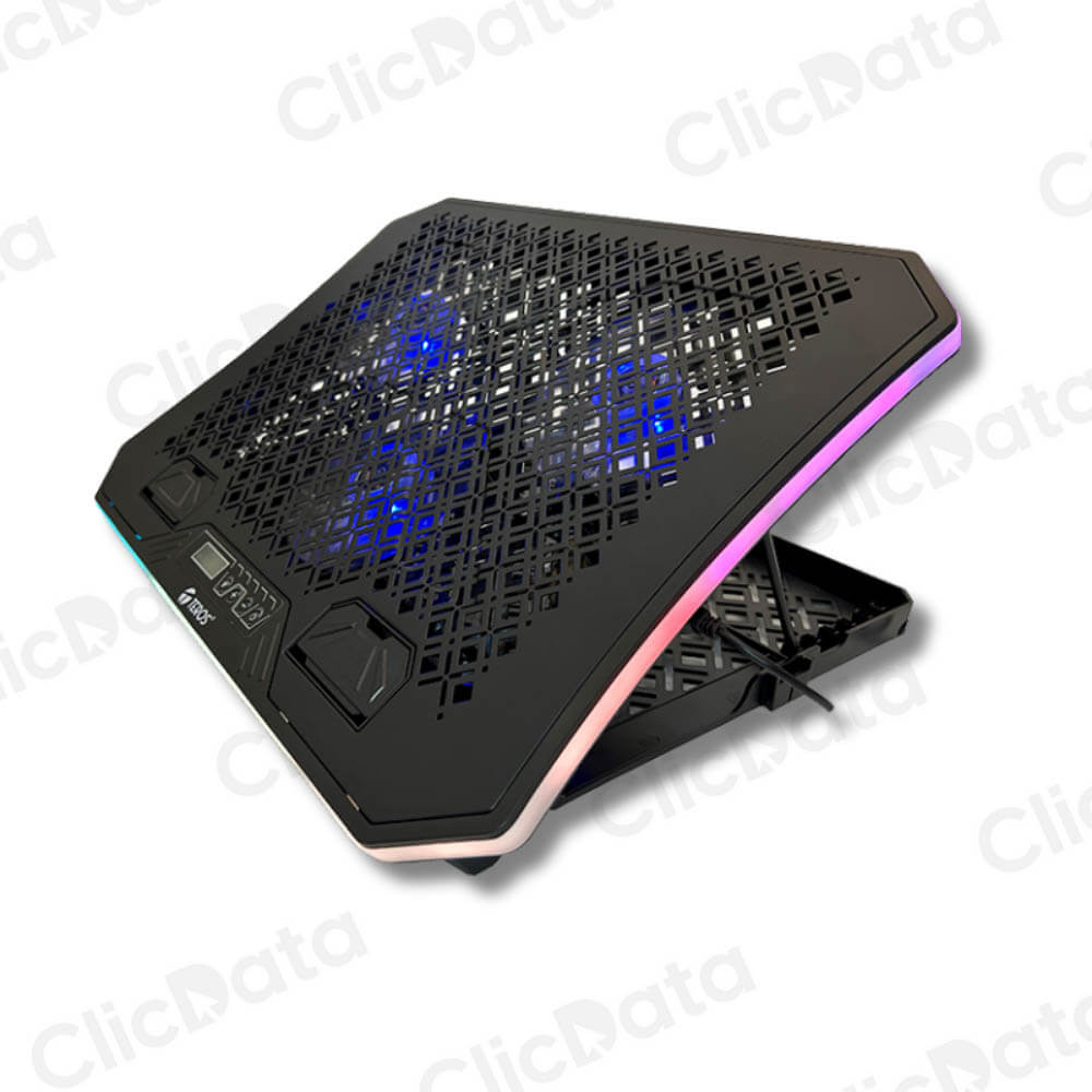 Cooler Teros TE-7130N, Azul Metal + Plástico ABS Luces RGB