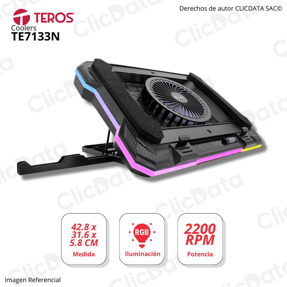 Cooler Teros TE 7133N cooler alta eficiencia Luces RGB
