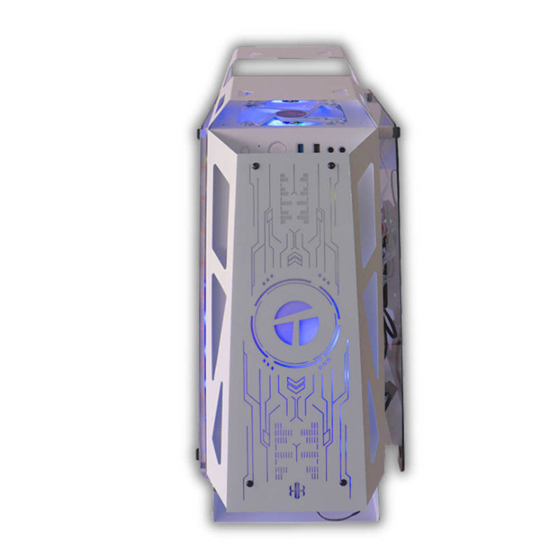 Case Teros TE-1311G Blanco Mid Tower USB3.0 ARGB Fan, Micrófono