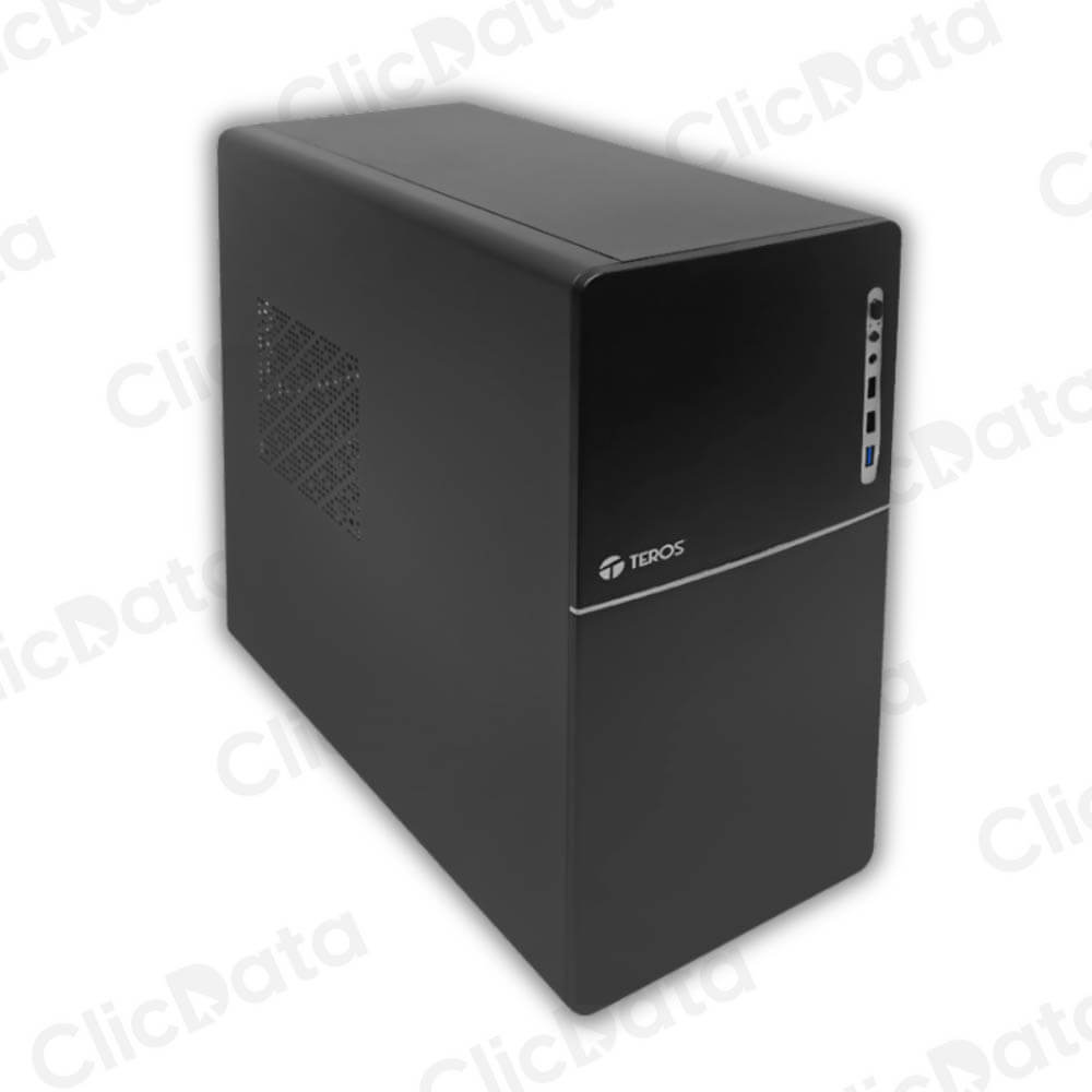 Case Teros TE-1038S Negro ATX 250W USB3.0, 2.0 HD Audio, Micrófono