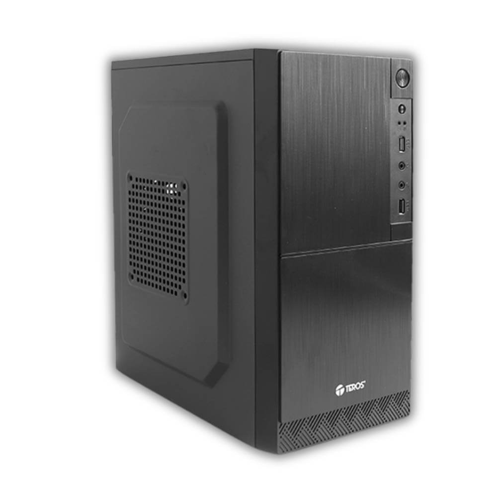Case Teros TE-1028S Negro Mini Tower 250W USB3.0, 2.0 Micrófono