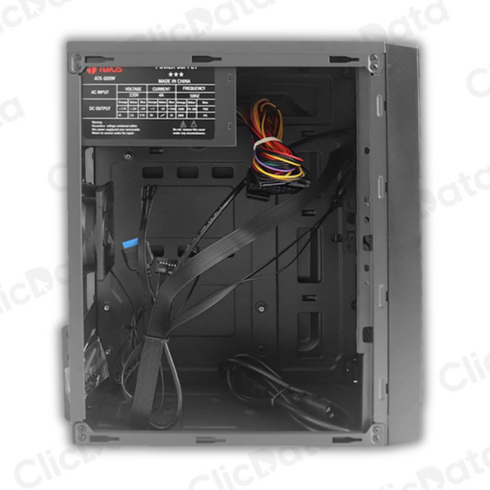 Case Teros TE-1028S Negro Mini Tower 250W USB3.0, 2.0 Micrófono