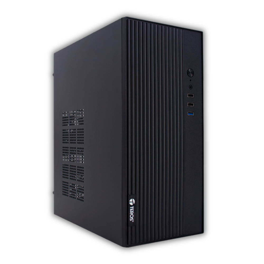 Case Teros TE-1035S Negro Mini Tower 250W USB3.0 Audio, HD Negro