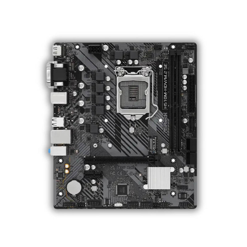PLACA ASROCK H510M-HDV/M.2 SE, LGA1200, DDR4 3200MHz, M.2 (PCIe Gen3 x4), PCIe 4.0, HDMI.
