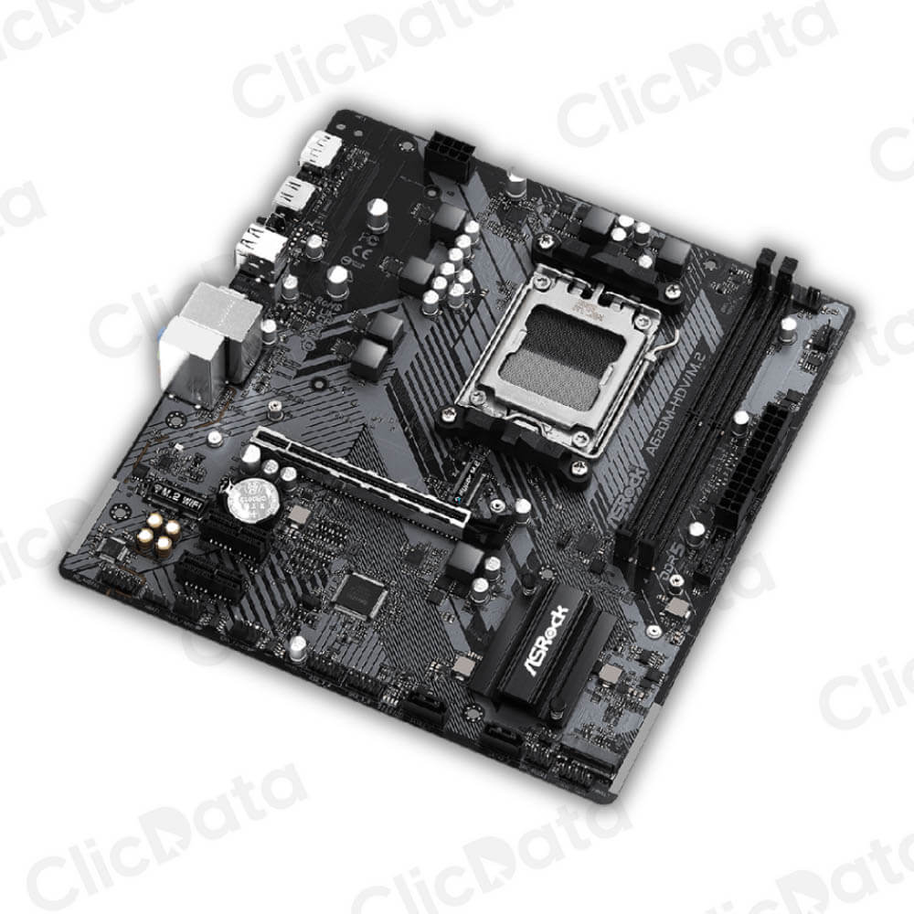 PLACA ASROCK A620M-HDV/M.2, AMD SOCKET AM5 RYZEN SERIE 7000, 2 DIMM DDR5 6400+ MHZ.