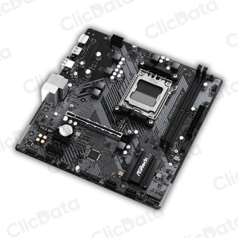 PLACA ASROCK A620M-HDV/M.2, AMD SOCKET AM5 RYZEN SERIE 7000, 2 DIMM DDR5 6400+ MHZ.