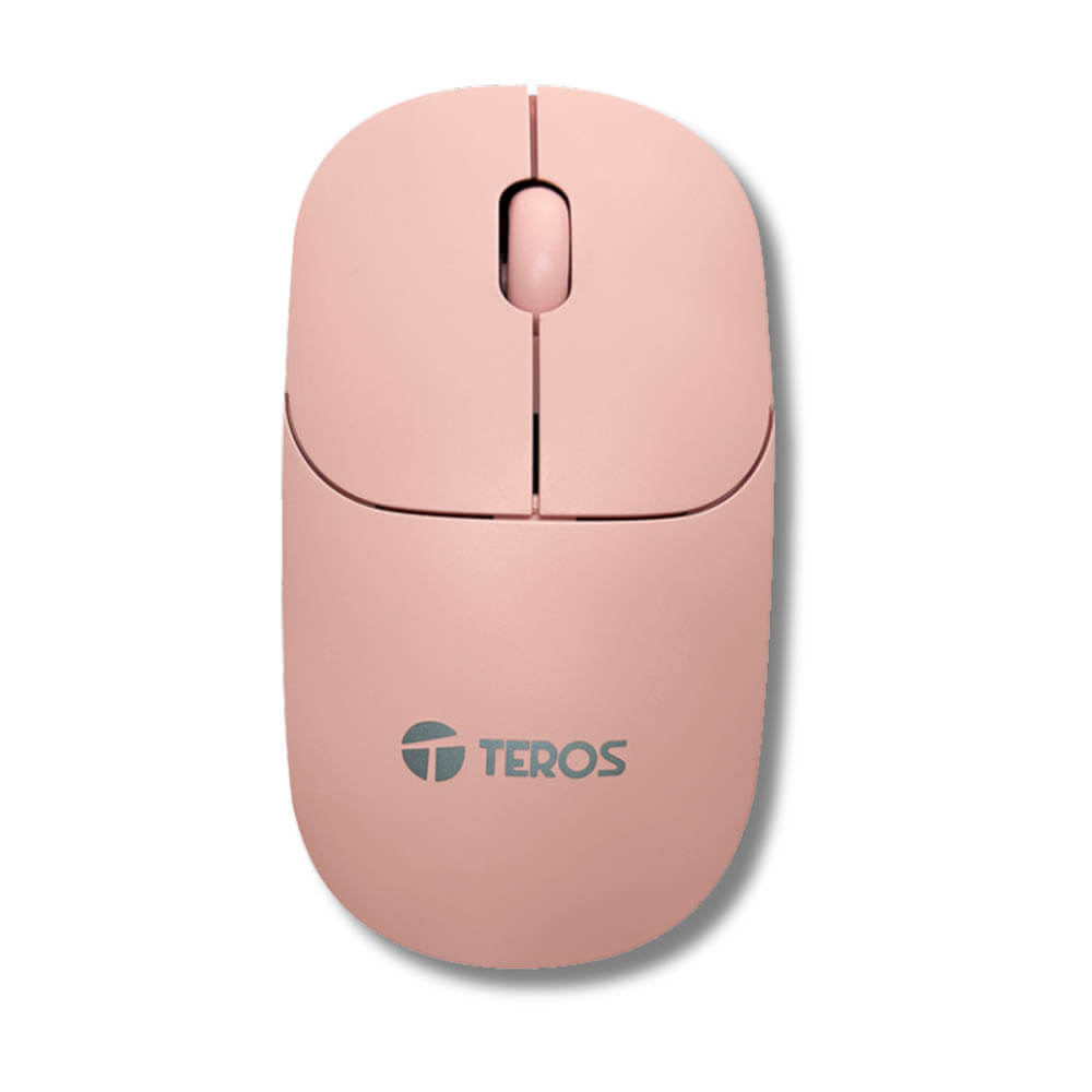 Mouse Teros TE-1218S Negro 3 Botones Inalámbrica (Receptor USB)