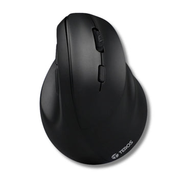 Mouse Teros TE-5169N Negro 2.4G+Bluetooth, 2400 DPI Ergonomico