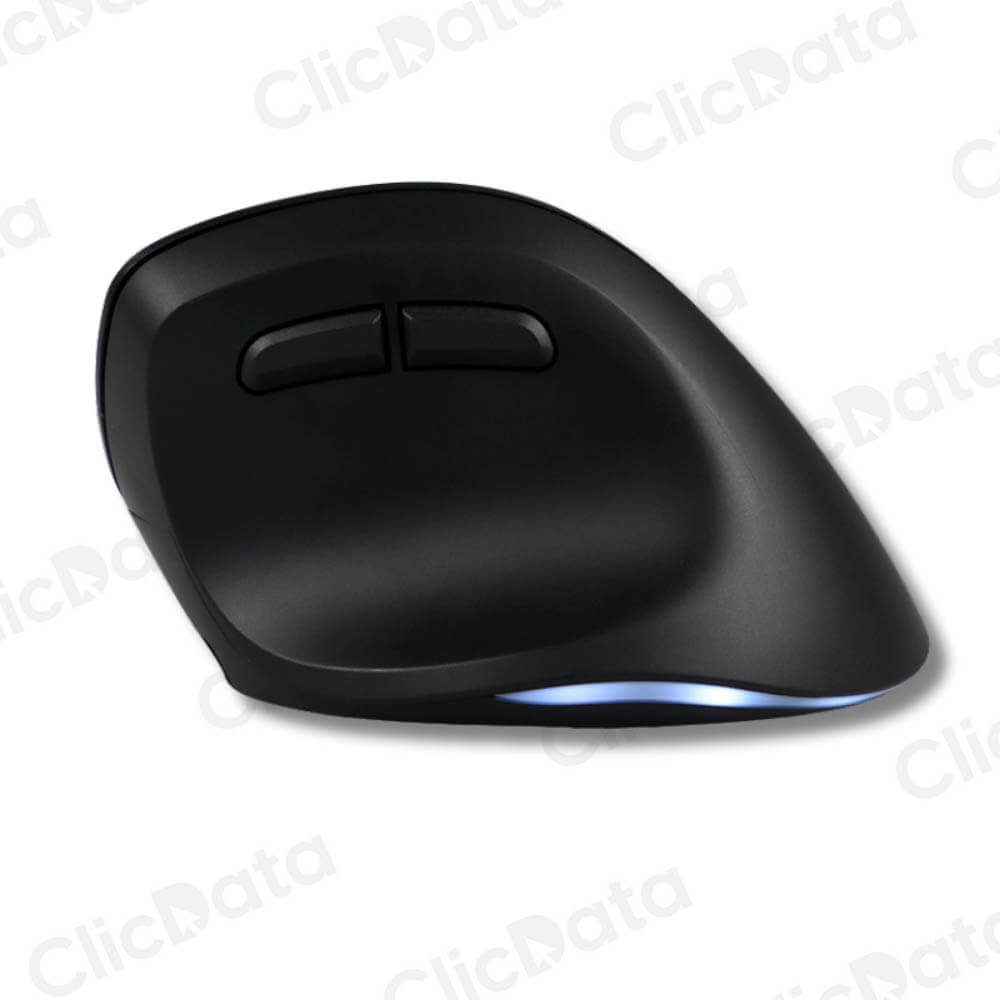 Mouse Teros TE-5169N Negro 2.4G+Bluetooth, 2400 DPI Ergonomico