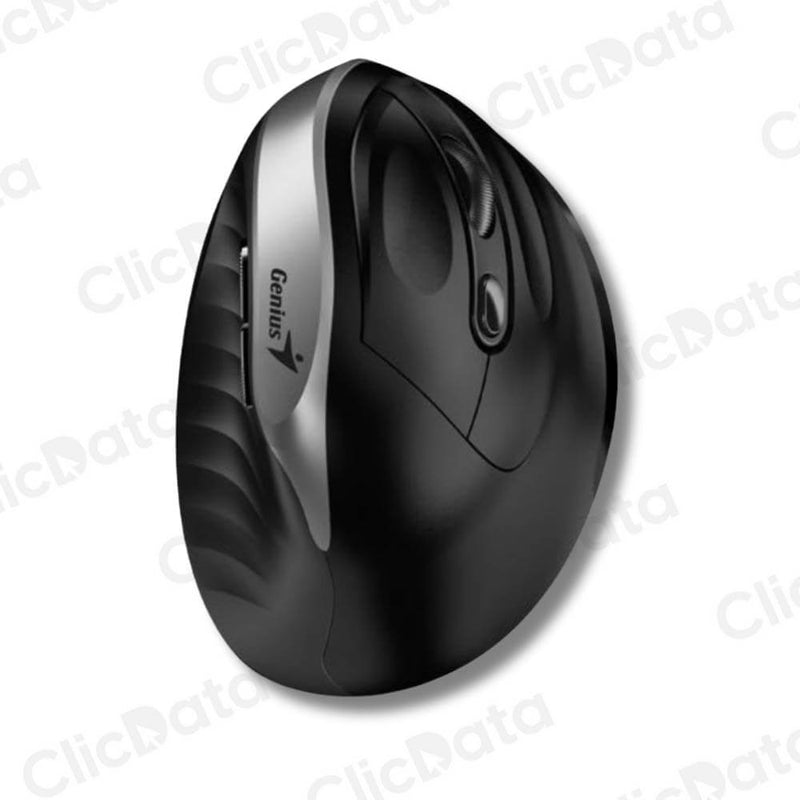 Mouse Genius Ergo 8250S Grey 6 Botones Receptor USB Inalámbrica