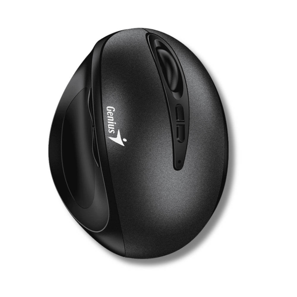 Mouse Genius Ergo 8300S Negro 7 Botones Receptor USB Inalámbrica