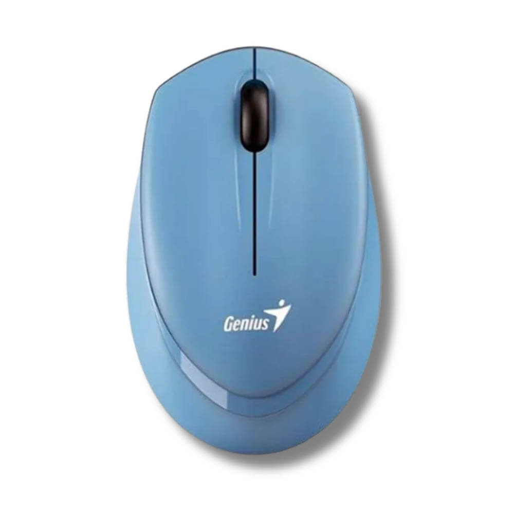 Mouse Genius NX7009 Blue Grey 5 botones Receptor USB Inalámbrica