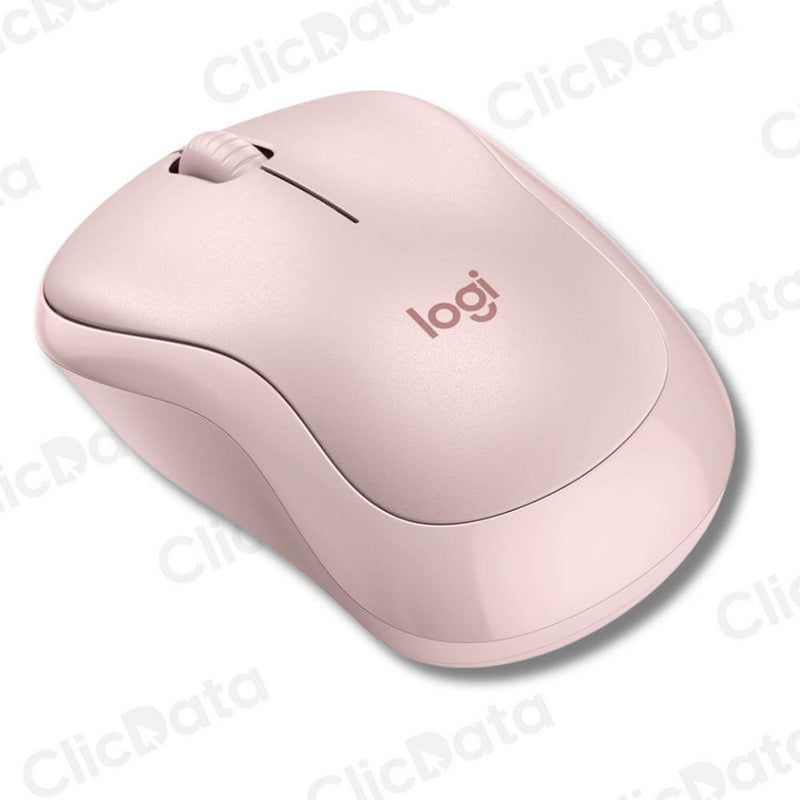 Mouse Logitech M240 Silent Rosado 3 botones Alcance 10m Bluetooth