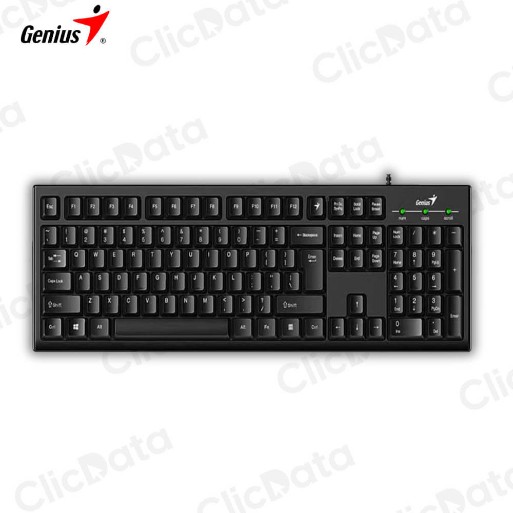 Teclado Genius Smart KB-100X Cable 1.5 Mts 12 teclas de función 31310049401