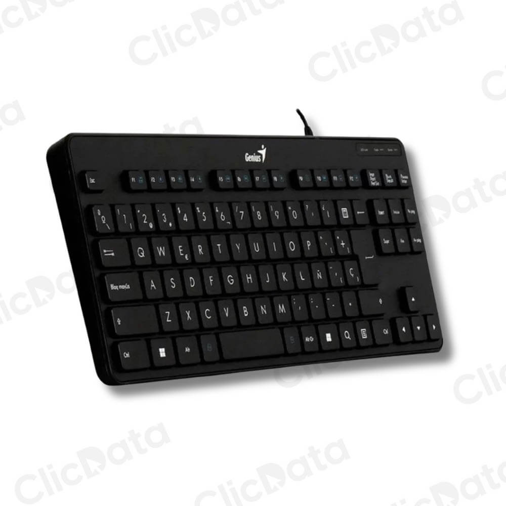 Teclado Genius TKL Luxemate 110 Negro Cable 12 teclas de función 31300012401