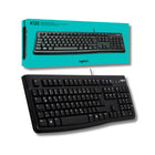 Teclado Logitech K120 Negro Cable 10 millones de pulsaciones