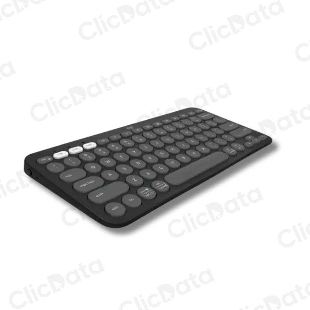TECLADO LOGITECH PEBBLE 2 K380S BLUETOOTH/WIRELESS SP GRAPHITE (920-011783)-P