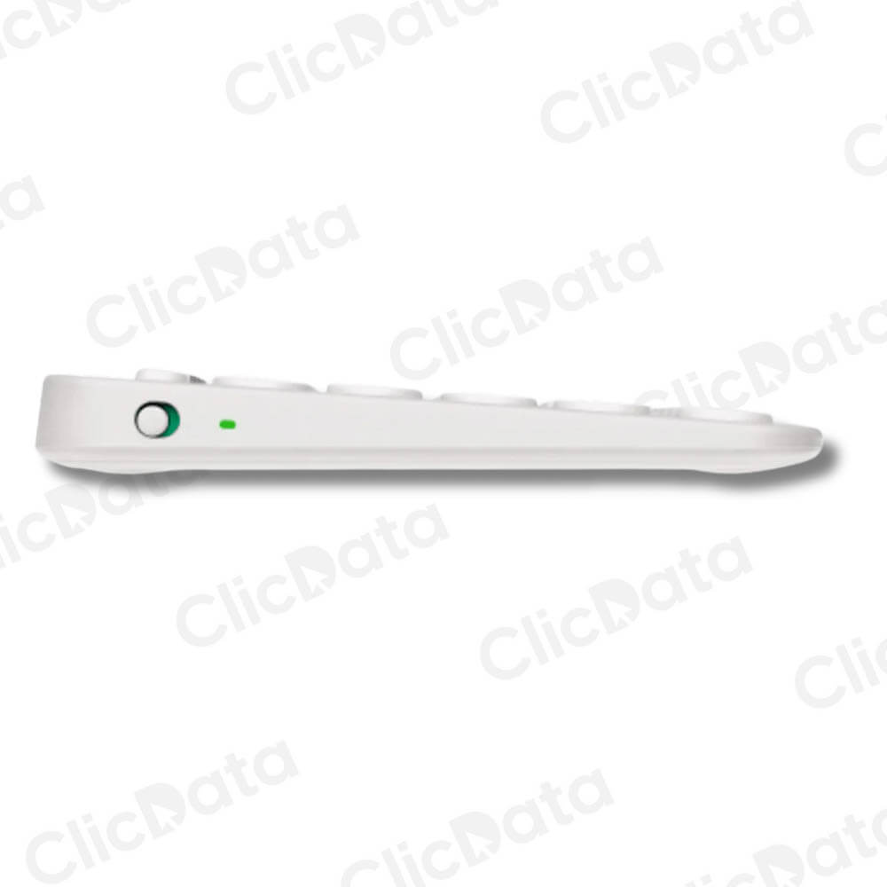 TECLADO LOGITECH PEBBLE 2 K380S BLUETOOTH/WIRELESS SP WHITE (920-011784)-P