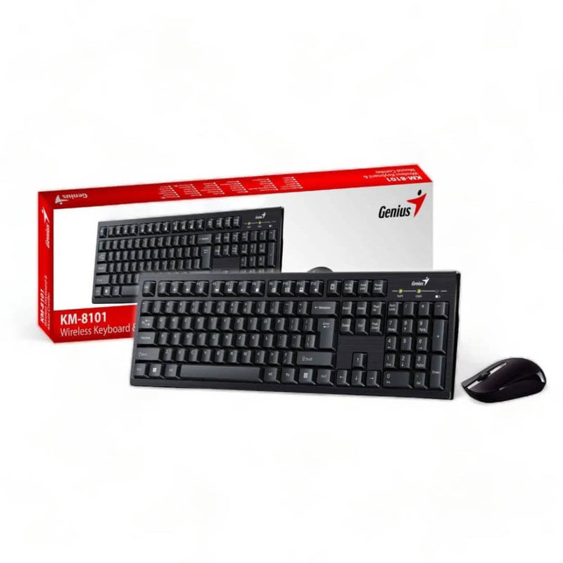 Pack Teclado y Mouse Genius KM-100SE Negro Alcance 10m Bluetooth