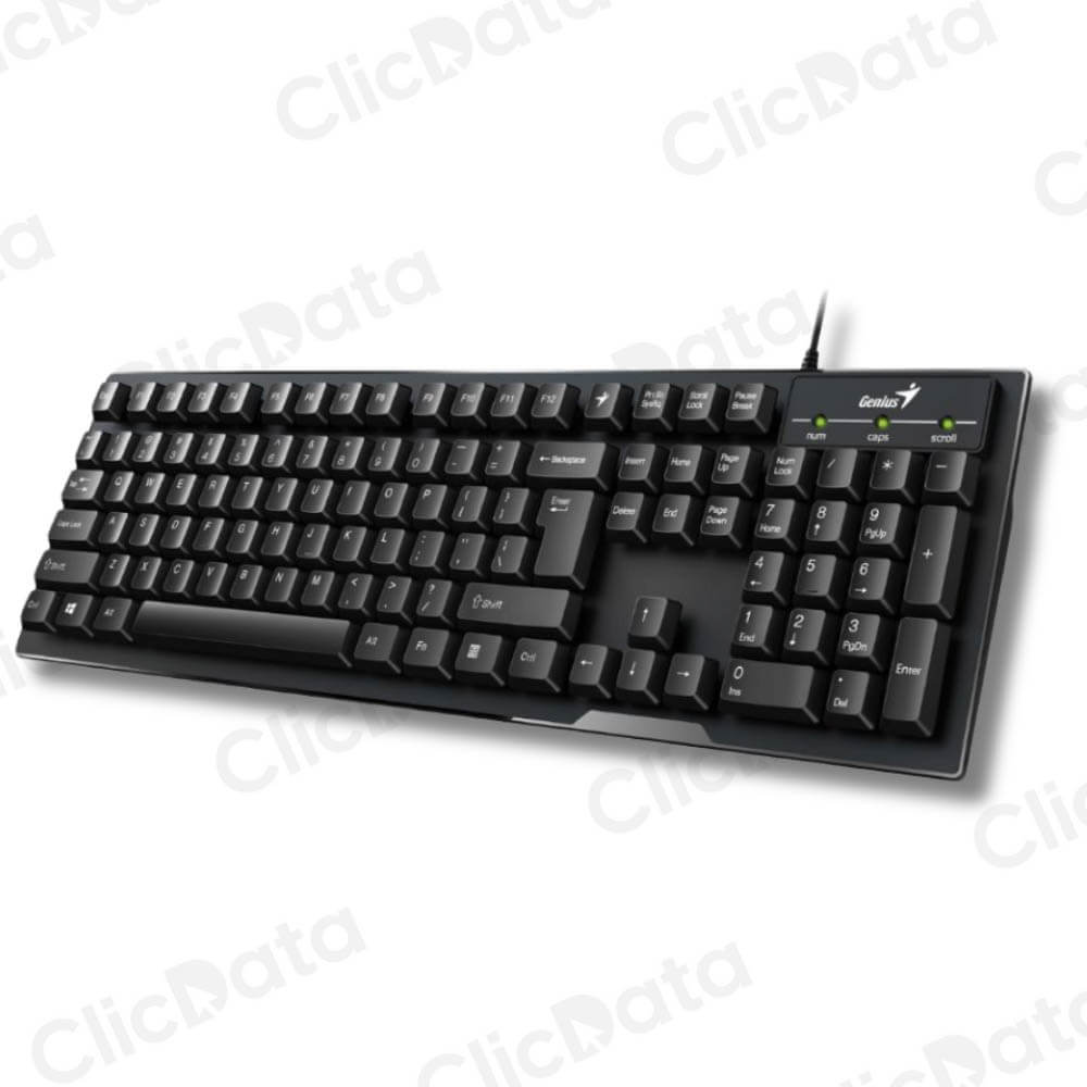 Pack Teclado y Mouse Genius KM-100SE Negro Alcance 10m Bluetooth