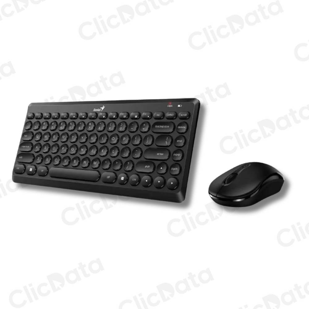 Pack Teclado y Mouse Genius Luxemate Q8000 TKL Negro Inalámbrica