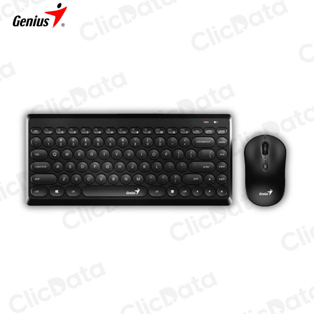 Pack Teclado y Mouse Genius Luxemate Q8000 TKL Negro Inalámbrica