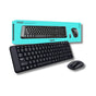 Pack Teclado y Mouse Logitech MK-220 Negro Conexión Inalámbrica