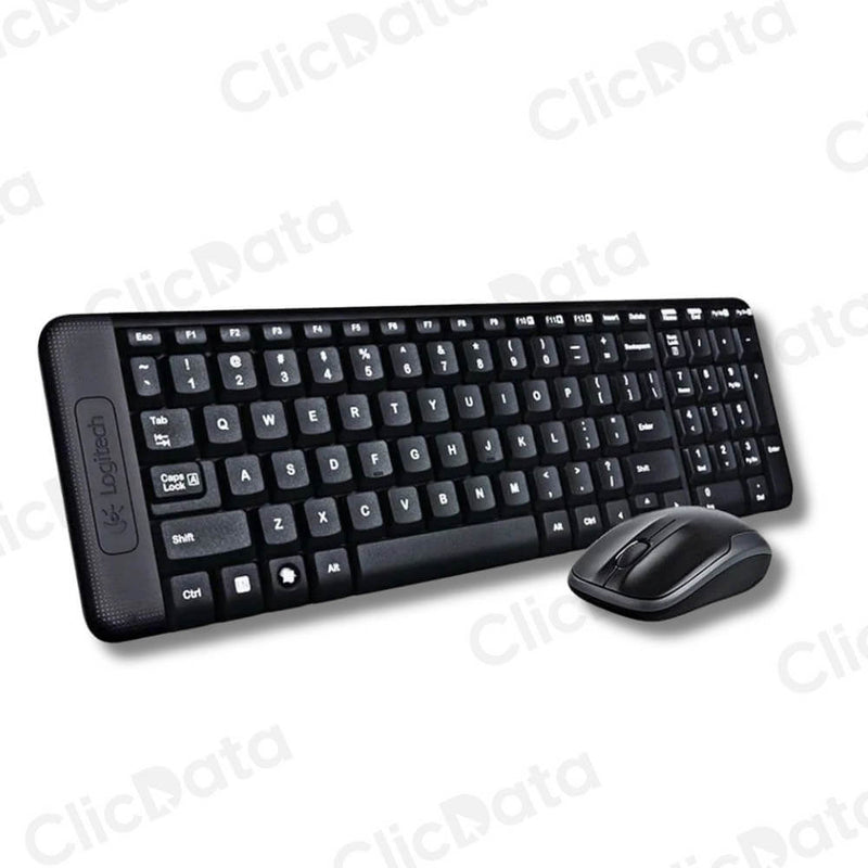 Pack Teclado y Mouse Logitech MK-220 Negro Conexión Inalámbrica