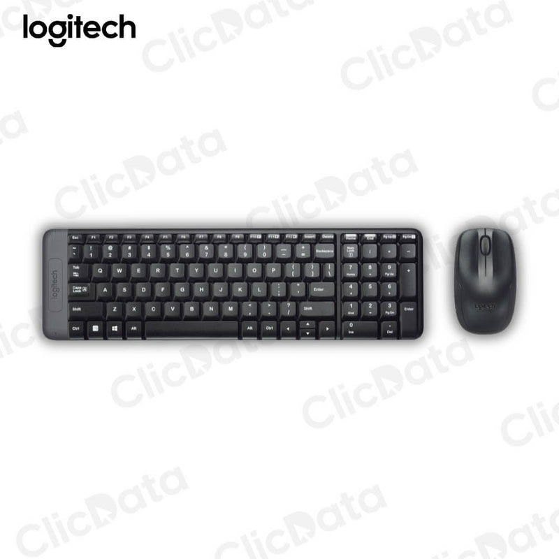 Pack Teclado y Mouse Logitech MK-220 Negro Conexión Inalámbrica