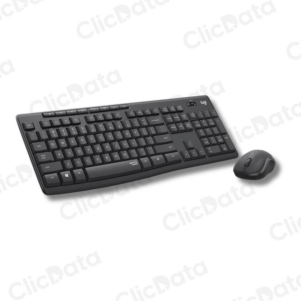 Pack Teclado y Mouse Logitech MK-295 Negro Conexión Inalámbrica