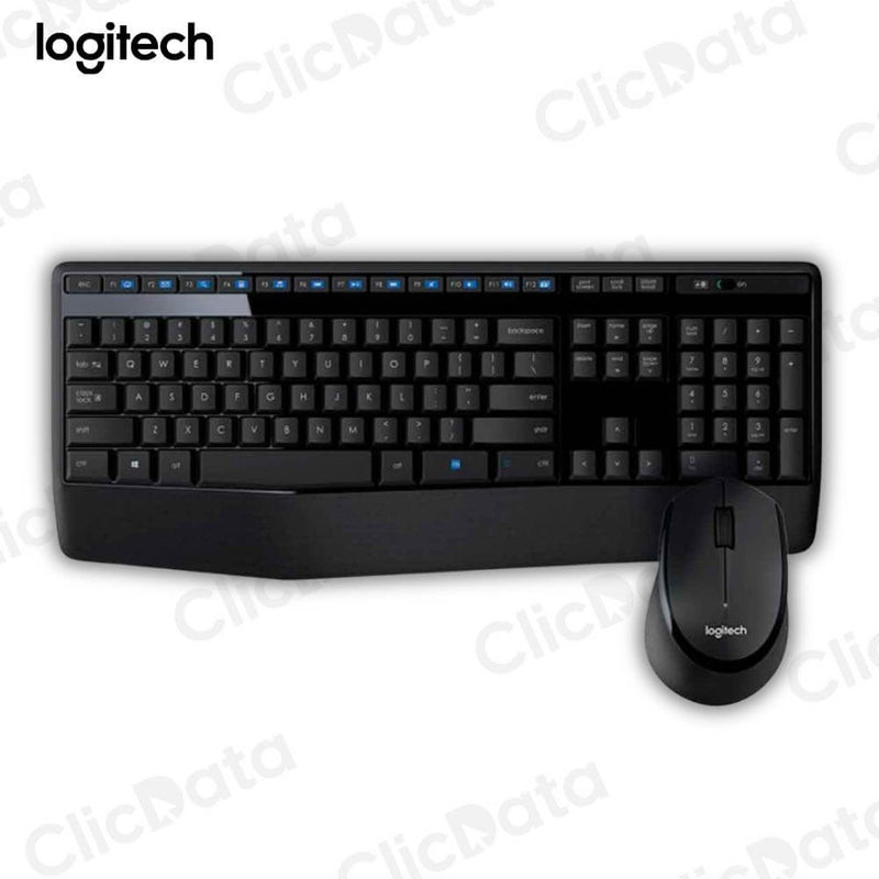 Pack Teclado y Mouse Logitech MK-345 Negro Conexión Inalámbrica