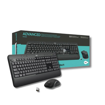 Pack Teclado y Mouse Logitech MK-540 Negro Conexión Inalámbrica