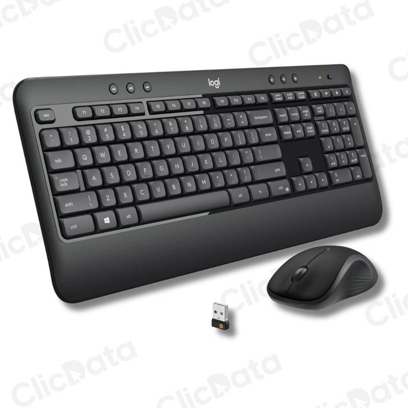 Pack Teclado y Mouse Logitech MK-540 Negro Conexión Inalámbrica